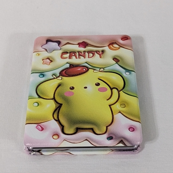 Pompompurin Sanrio Kawaii Rectangle Double Sided Foldable Compact Mirror - Picture 3 of 6